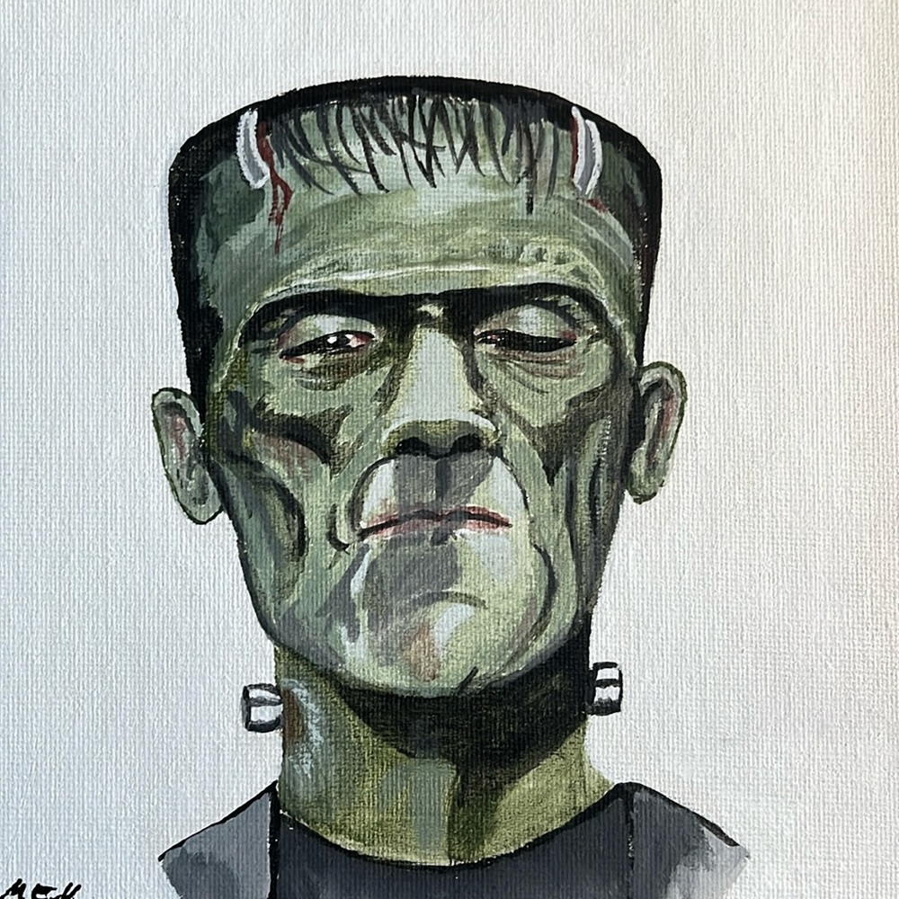 Frankenstein Monster Art 6x6